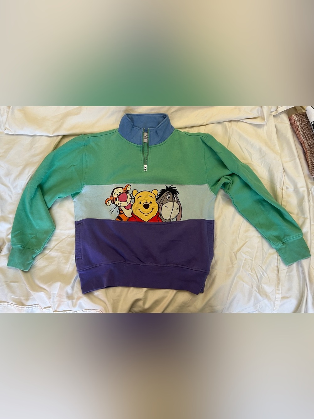 Winnie the Pooh and Pals 1/4 Pullover Sweatshirt for Adults